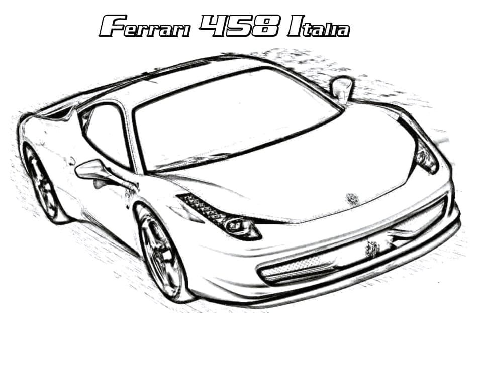 Ferrari 458 Italia Värityskuva