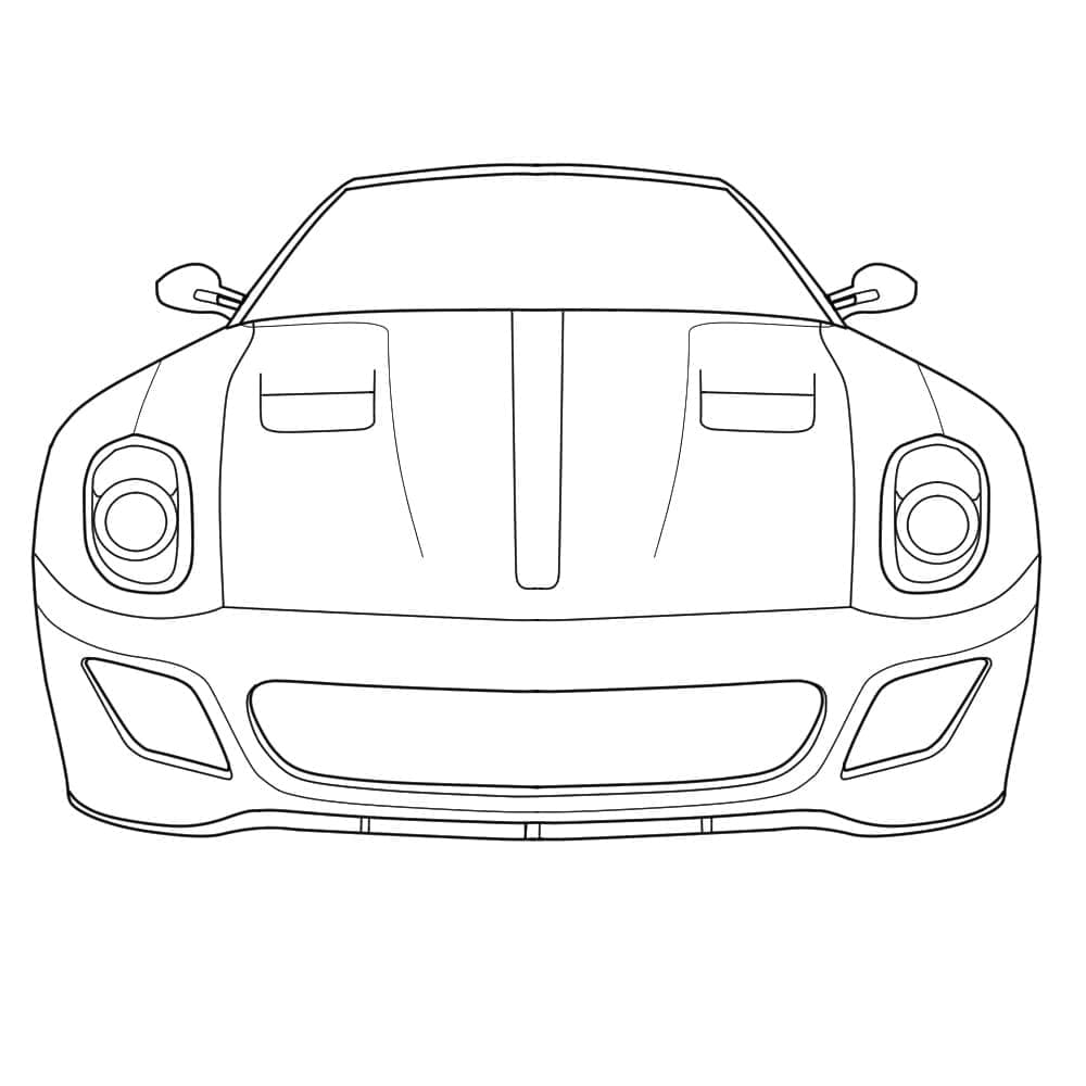 Ferrari 599 GTO Värityskuva