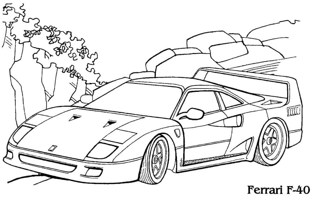 Ferrari F-40 Värityskuva