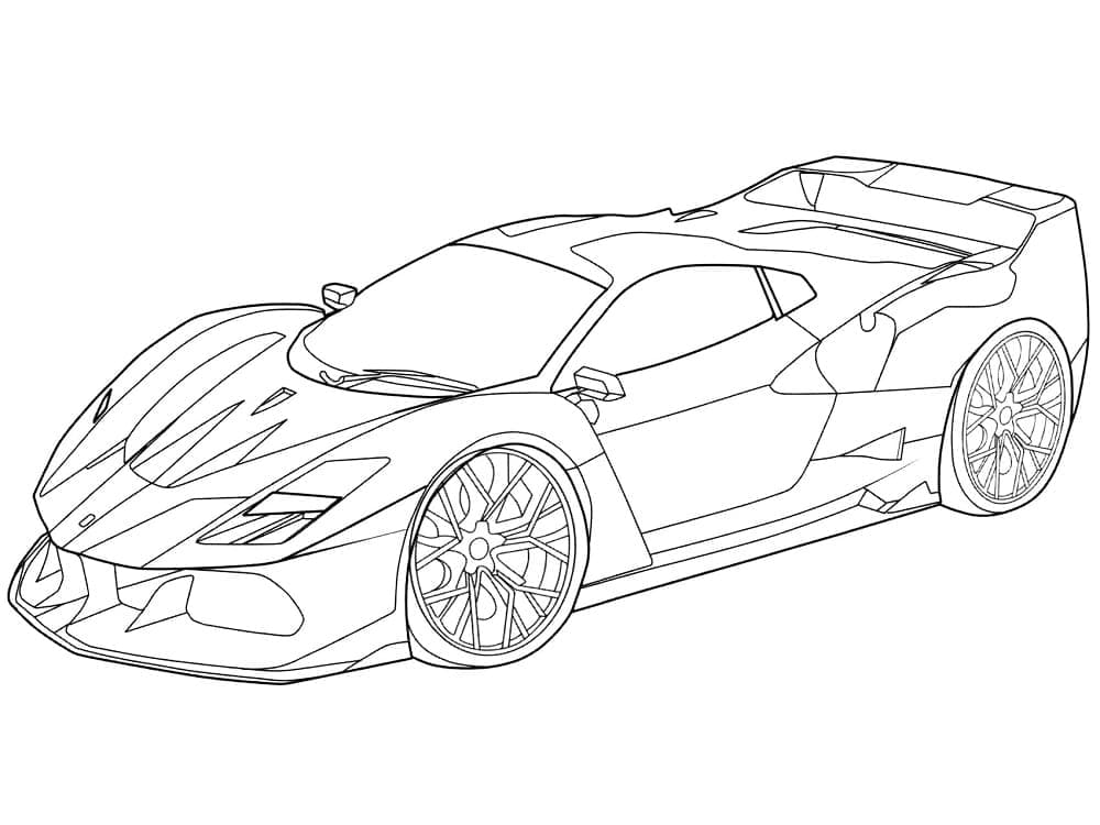 Ferrari F40 auto Värityskuva