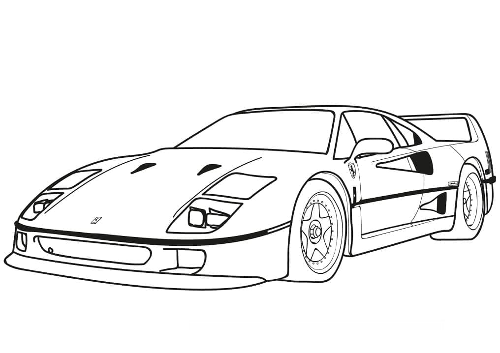 Ferrari F40 Värityskuva