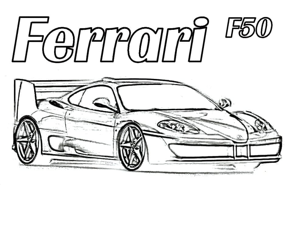 Ferrari F50 Värityskuva