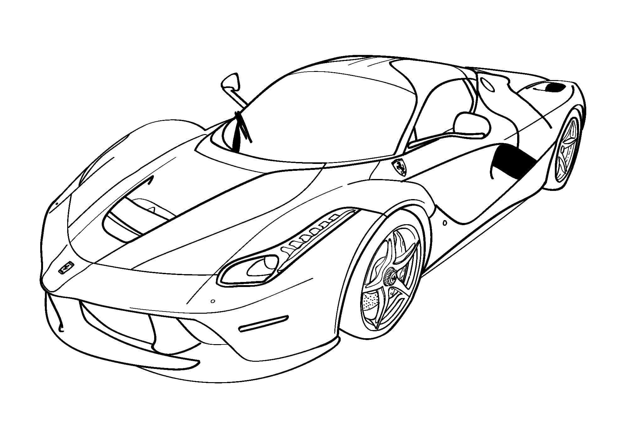 Ferrari on siistiä Värityskuva