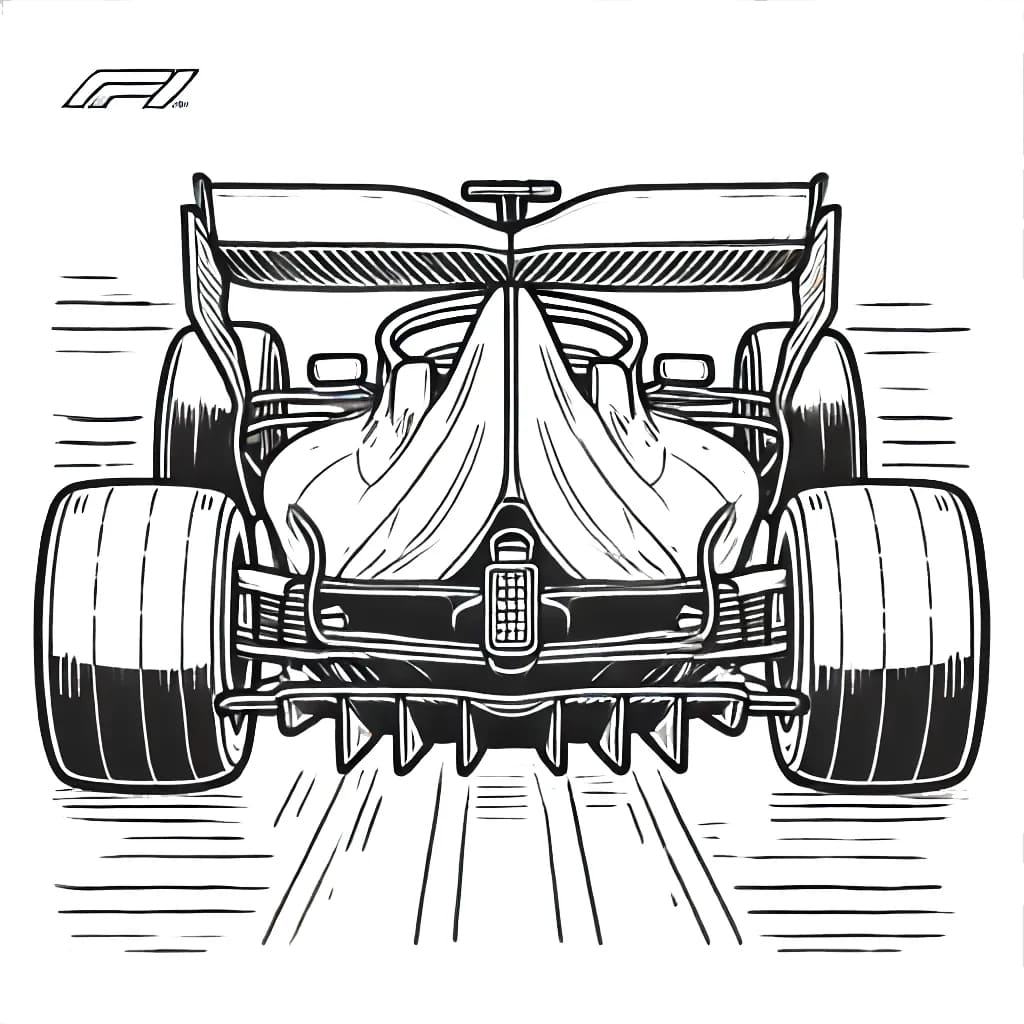 Formula 1 jälkeen Värityskuva