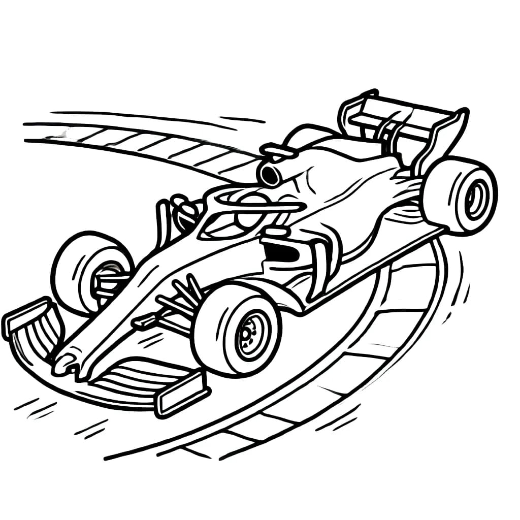 Formula 1 kaunis Värityskuva