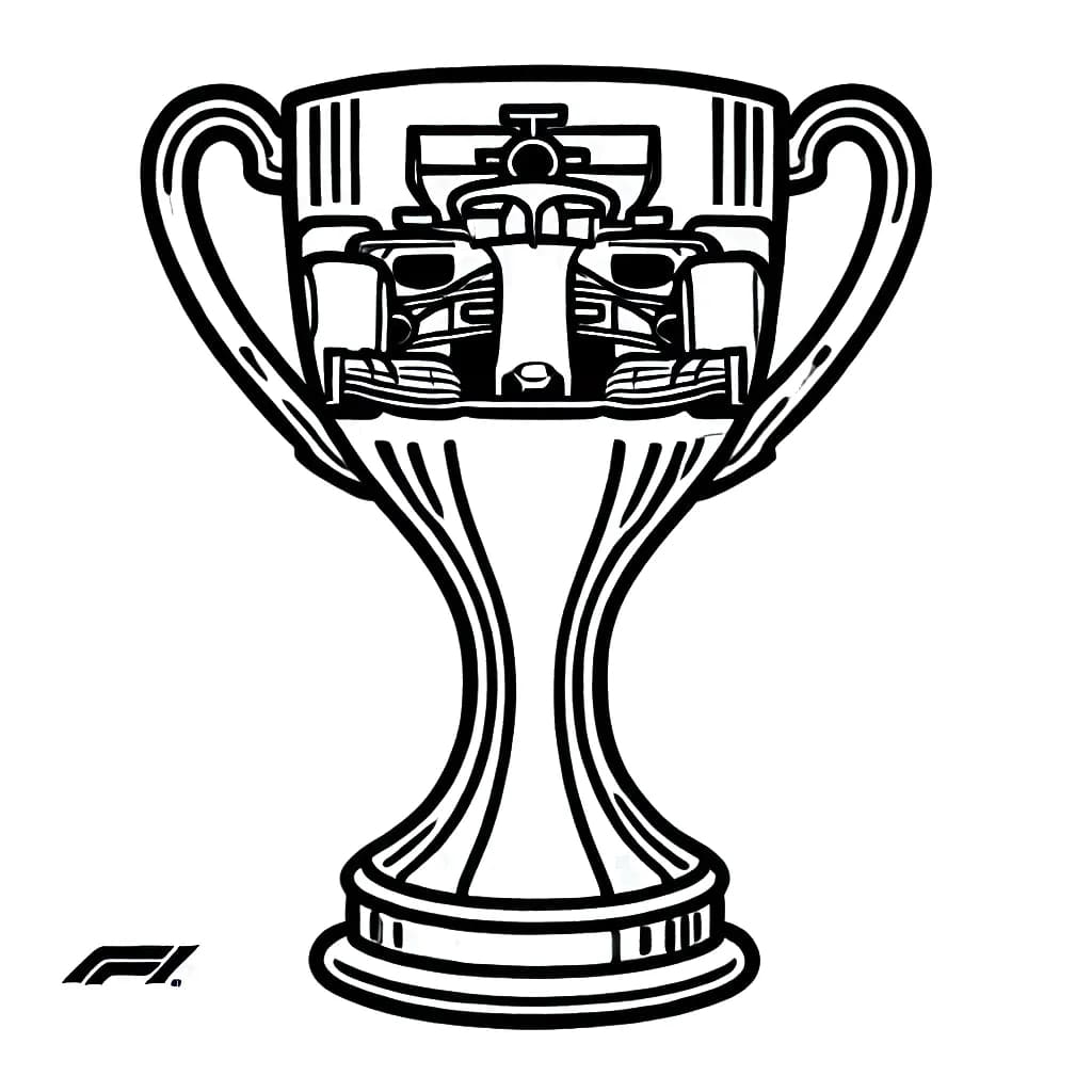 Formula 1 kuppi ilmaiseksi Värityskuva