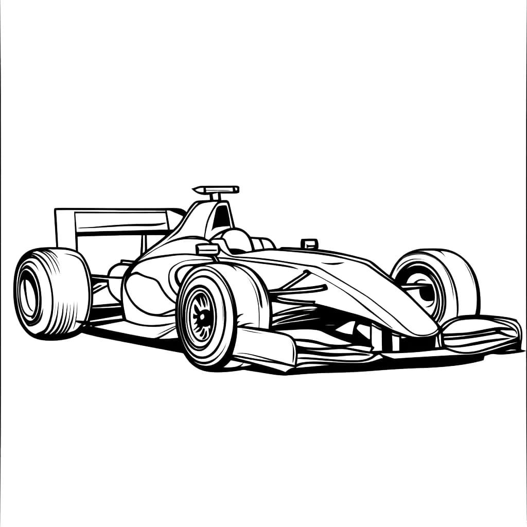 Formula 1 linjataide Värityskuva