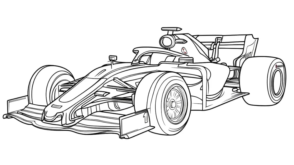 Formula 1 nopea Värityskuva
