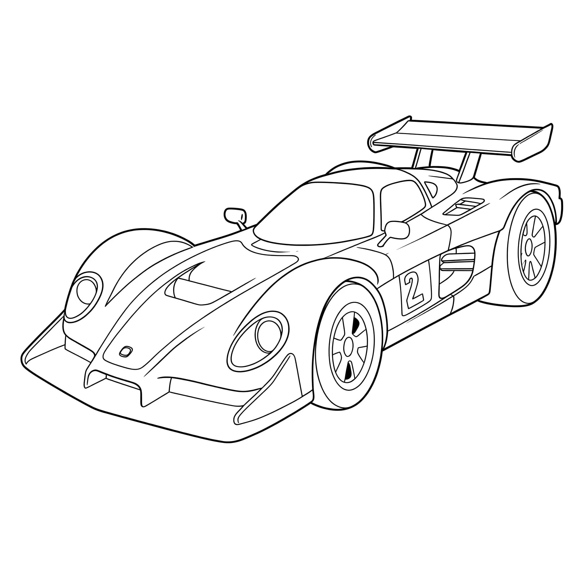 Ilmainen Formula 1 -taide Värityskuva