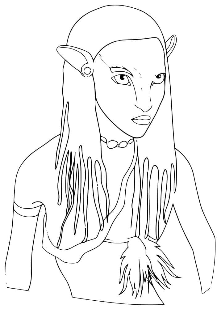 Neytiri Avatarissa Värityskuva