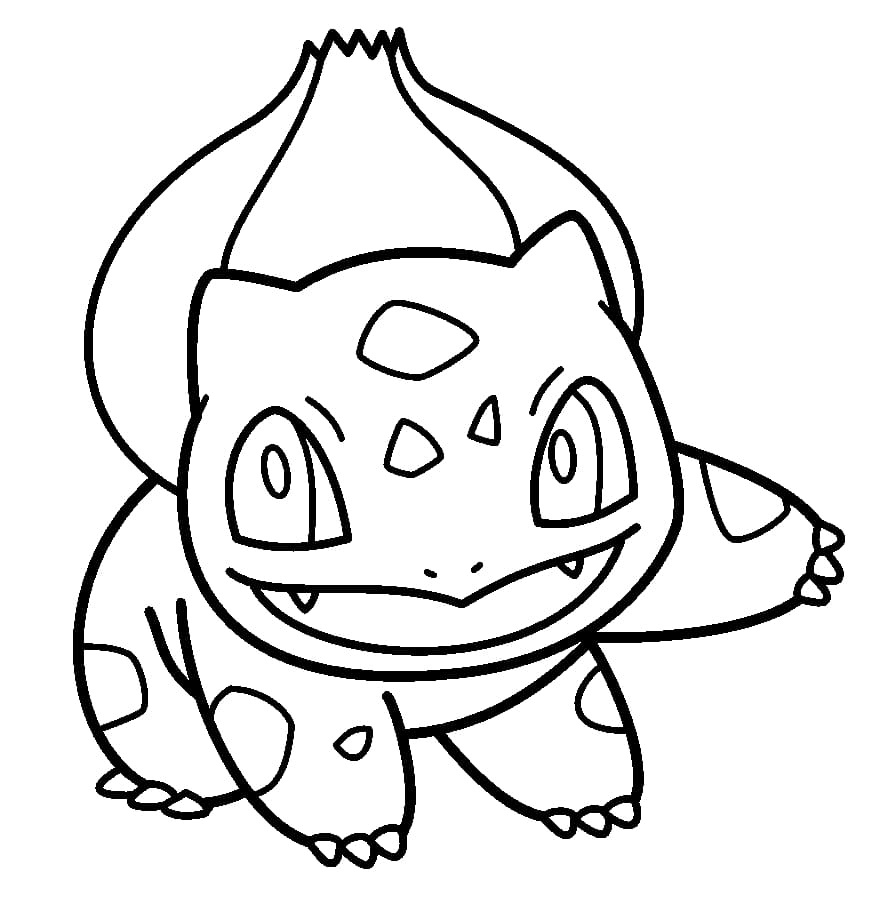 Pokemon Bulbasaur -printti Värityskuva