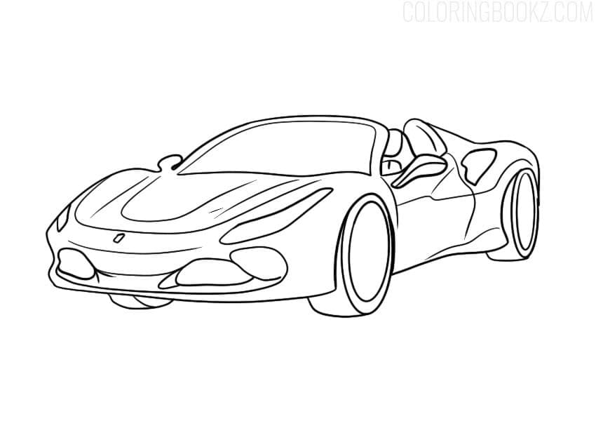 Siisti Ferrari Värityskuva