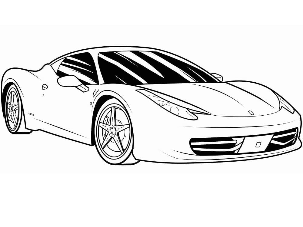 Täydellinen Ferrari Värityskuva