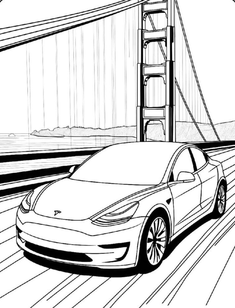 Tesla-kehitys Värityskuva
