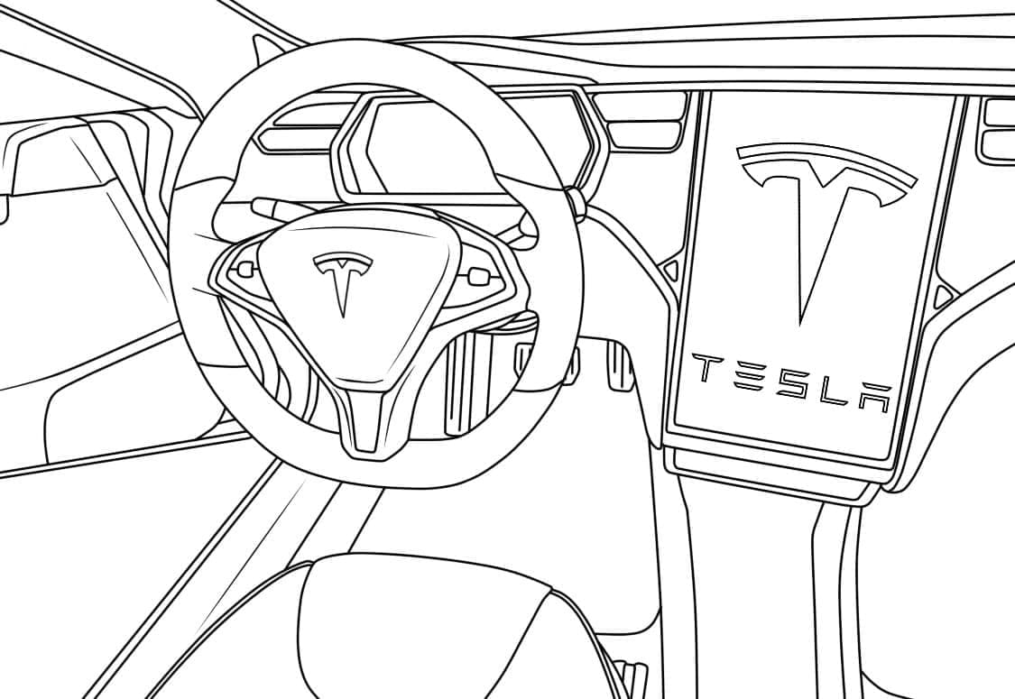 Tesla mahtava Värityskuva