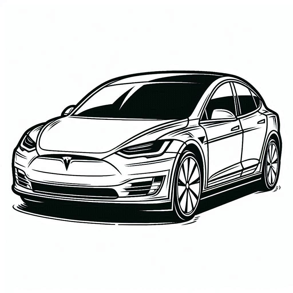 Tesla-tulosteet ilmaiseksi Värityskuva
