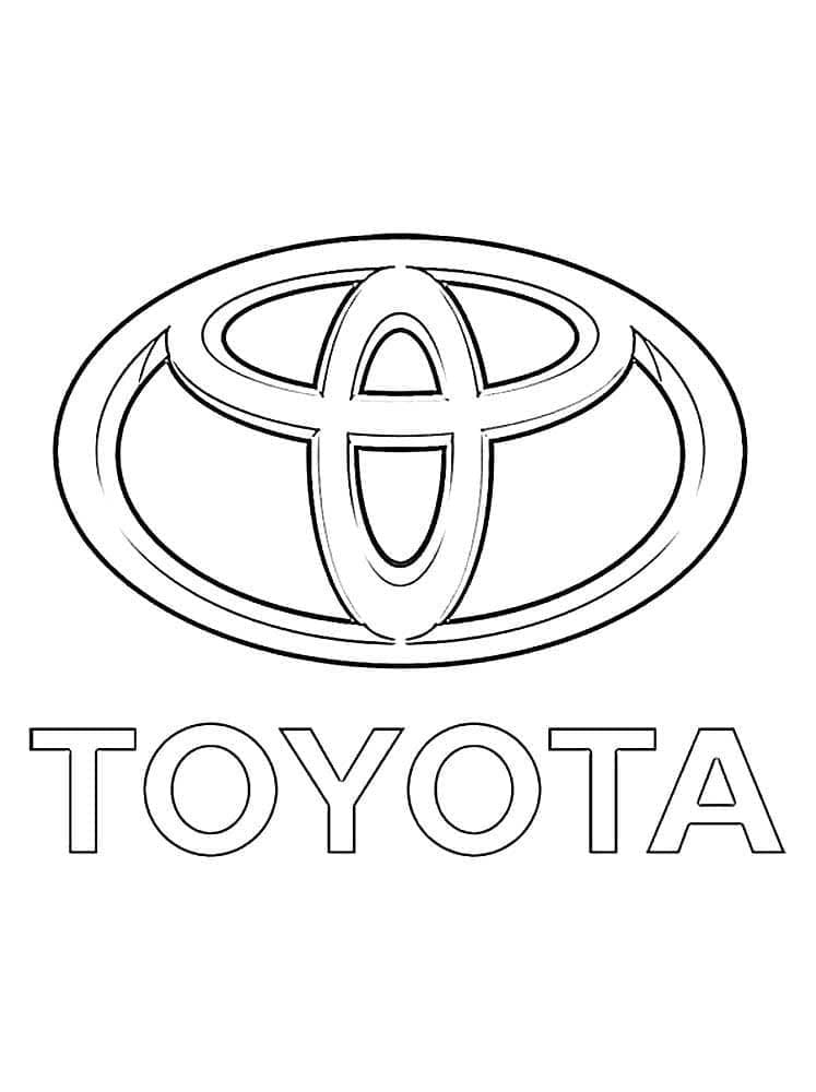 Toyota Logo Värityskuva