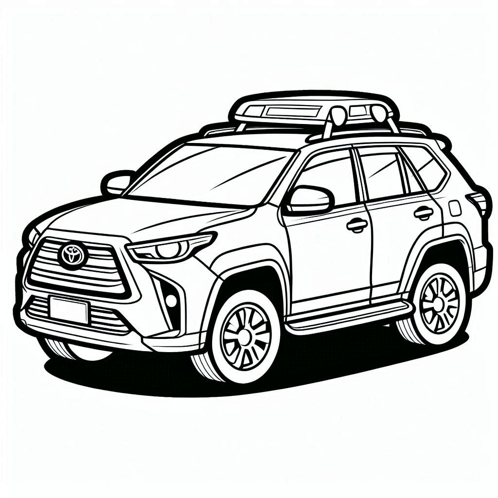 Toyota ausdrucken kostenlos Värityskuva
