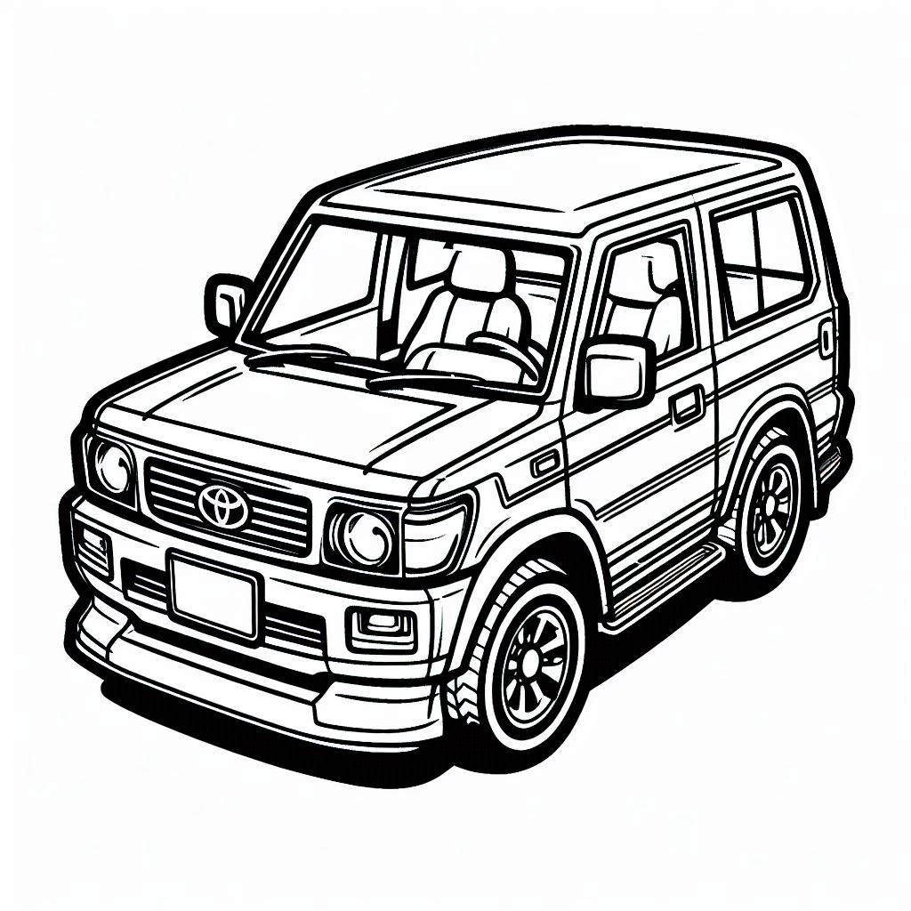 Toyota für Kinder kostenlos Värityskuva