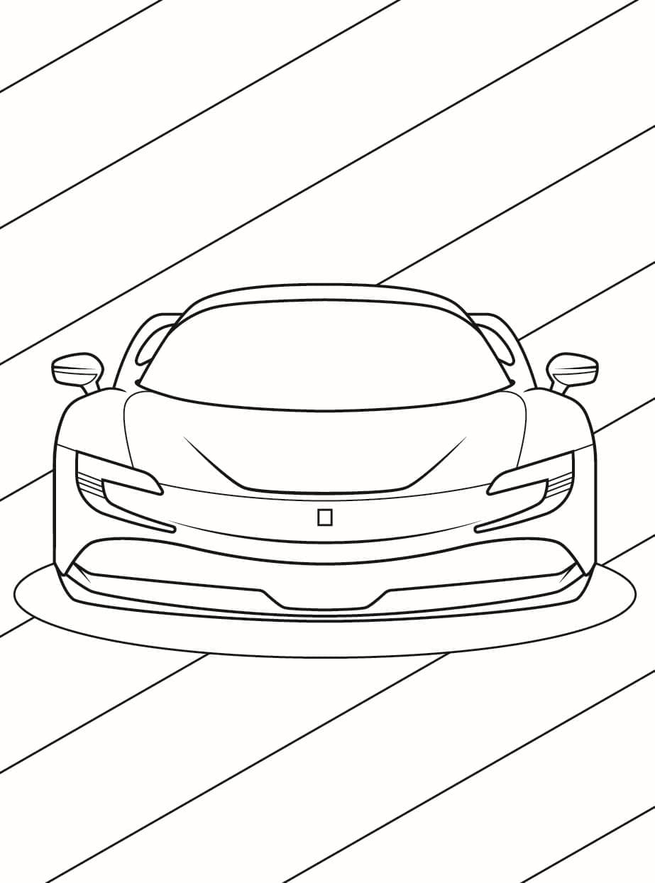 Tulosta Ferrari Värityskuva
