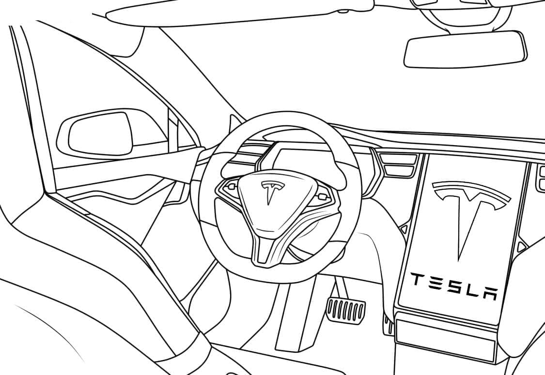 Upea Tesla Värityskuva