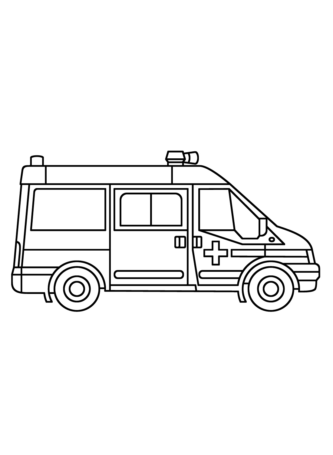 Ambulanssi ilmainen Värityskuva