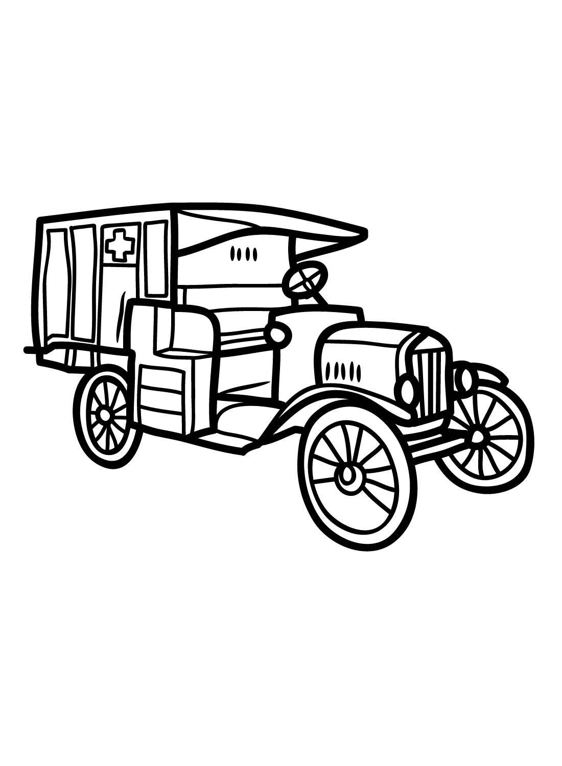 Ambulanssikuvat Värityskuva
