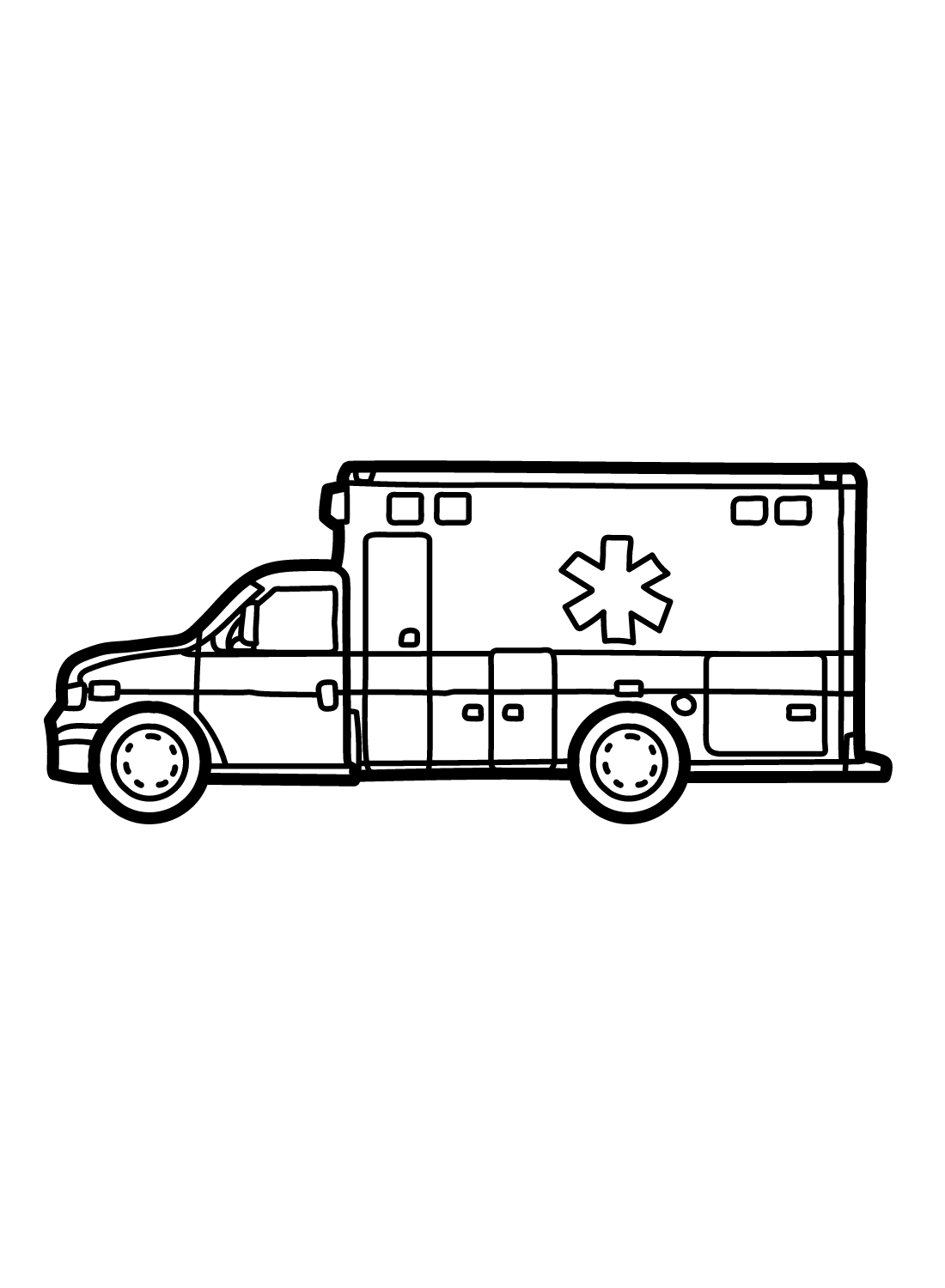 Ambulanssin kuvat ilmaiseksi Värityskuva