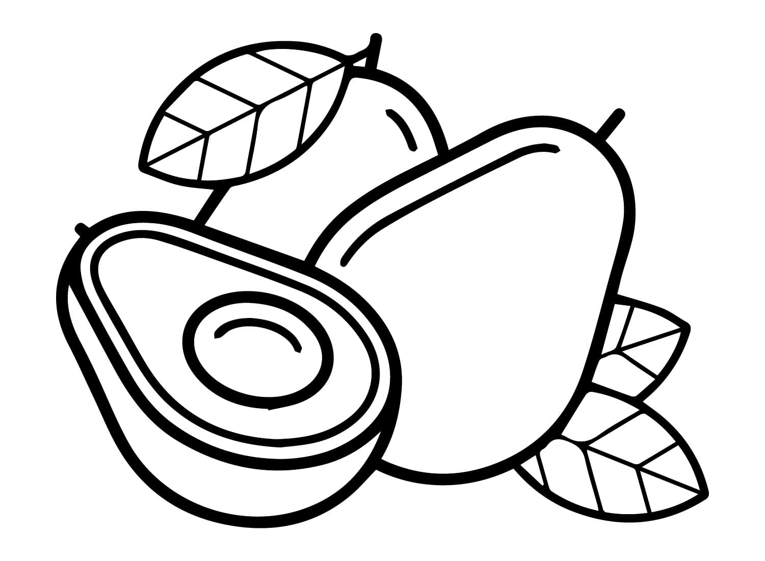 Avokado Värityskuvat