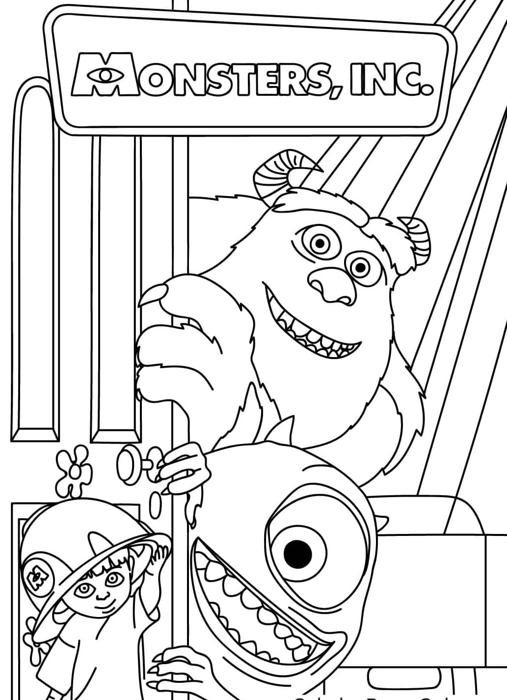 Boo, Sulley Ja Mike Värityskuva