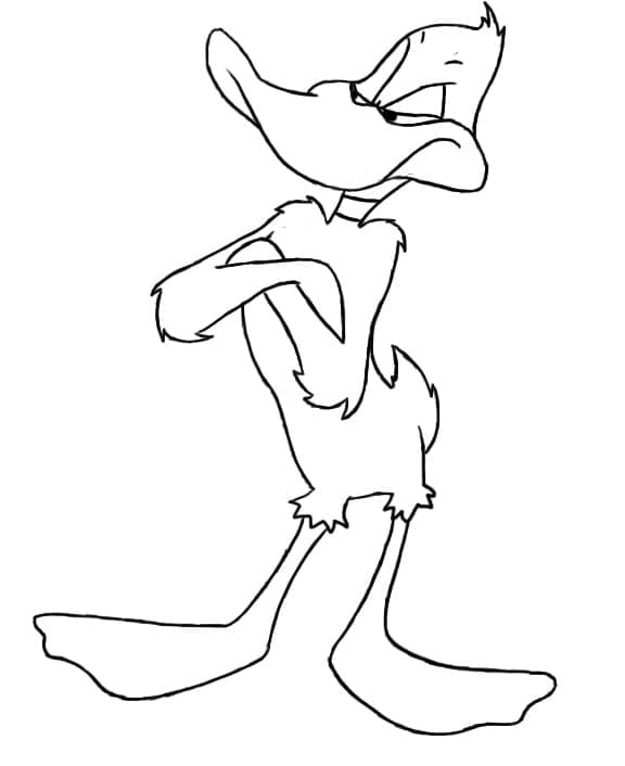 Daffy Ankka sisään Looney Tunes Värityskuva