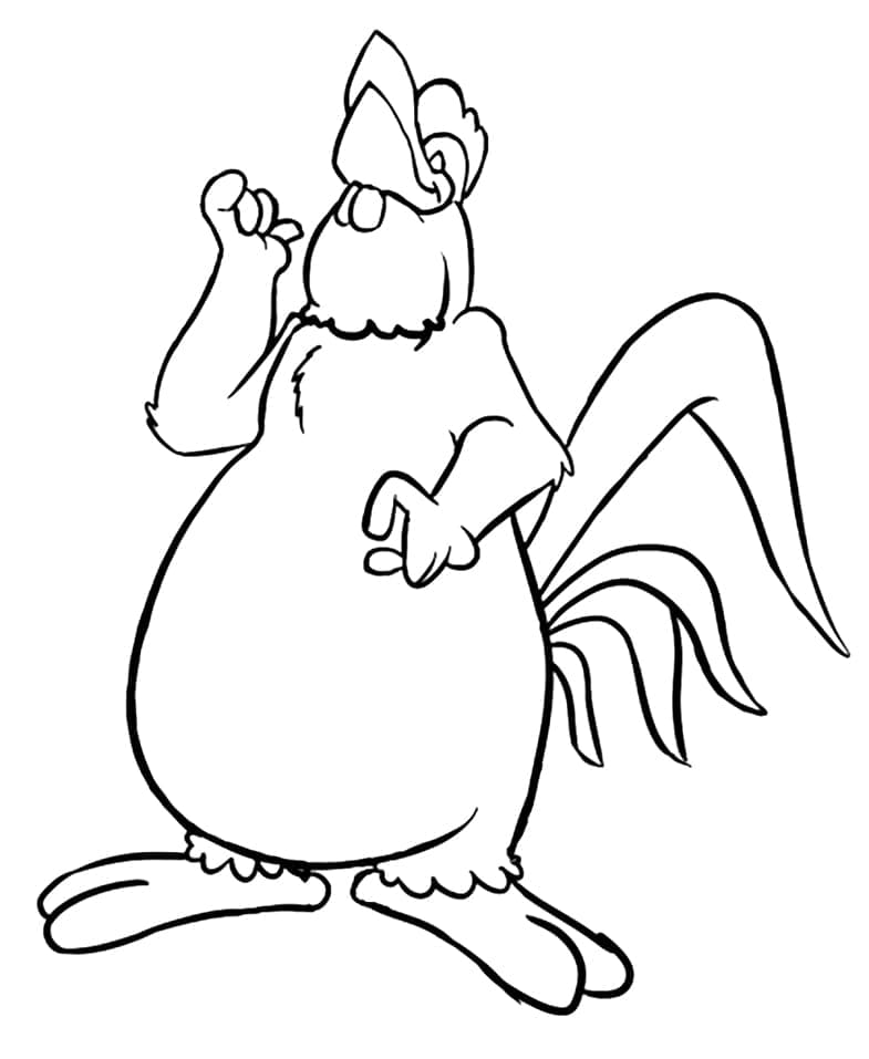 Foghorn Leghorn sisään Looney Tunes Värityskuva