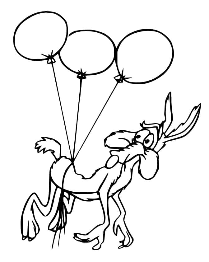 Hauska Wile E. Coyote Värityskuva