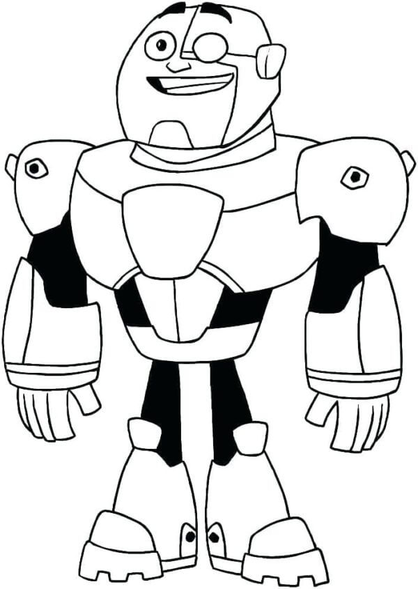Hauskaa Cyborg Värityskuva