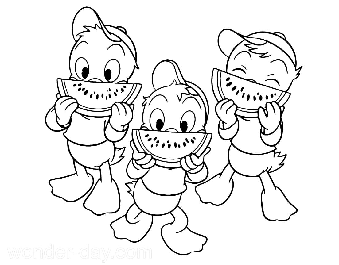 Huey, Dewey ja Louie Värityskuva