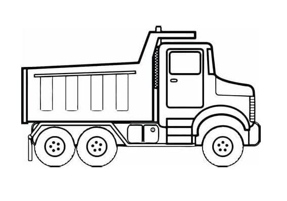 Kuorma-autot Värityskuva