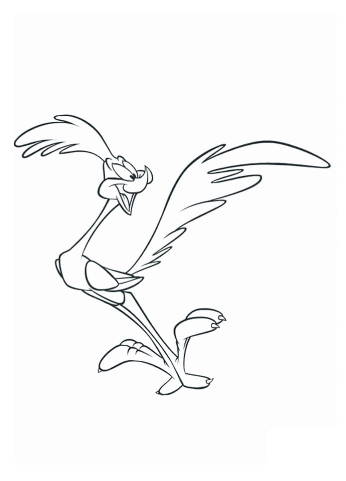Looney Tunes Road Juoksija Värityskuva