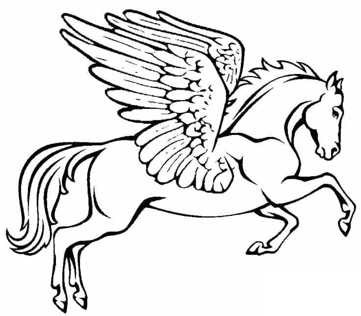 Mahtava Pegasus Värityskuva