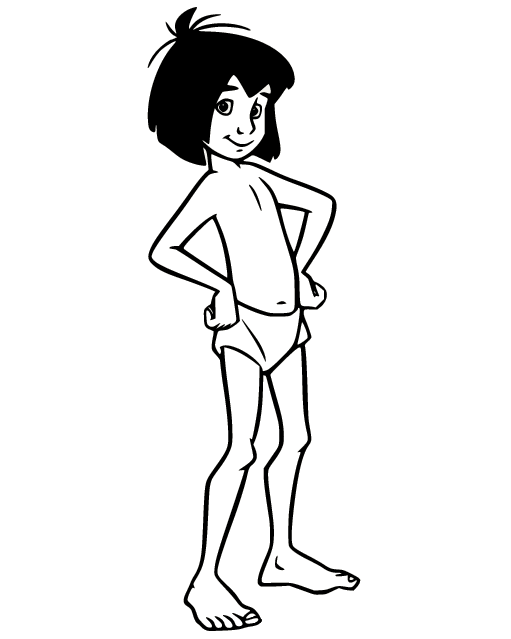 Mowgli Värityskuva