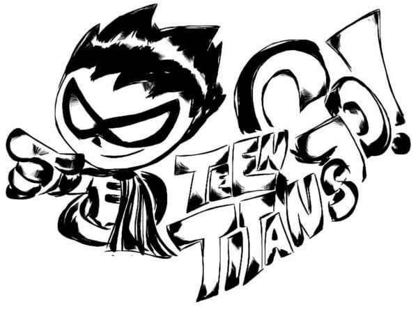 Piirustus Teen Titans Go Värityskuva