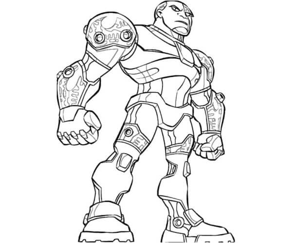 Puolirobotti Cyborg Värityskuva