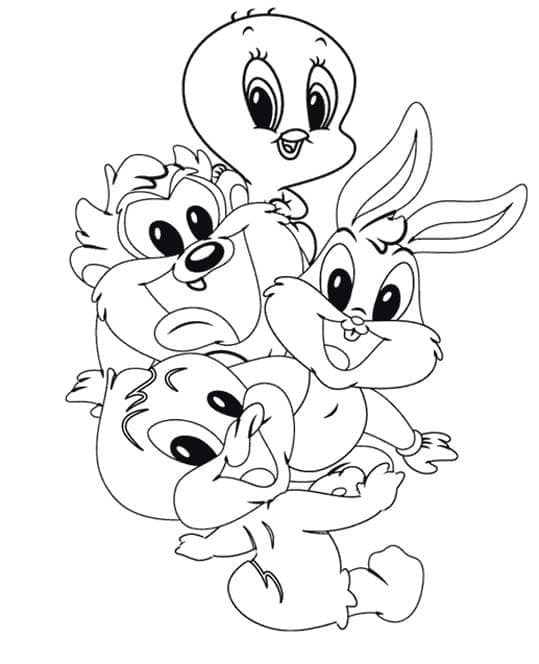 Söpö vauva Looney Tunes Värityskuva