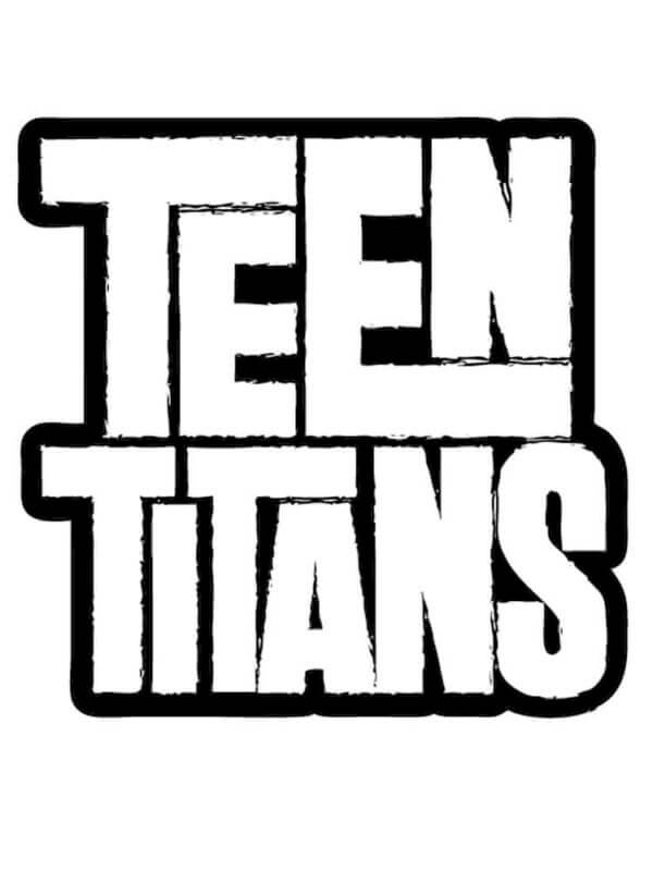 Teen Titans Logo Värityskuva