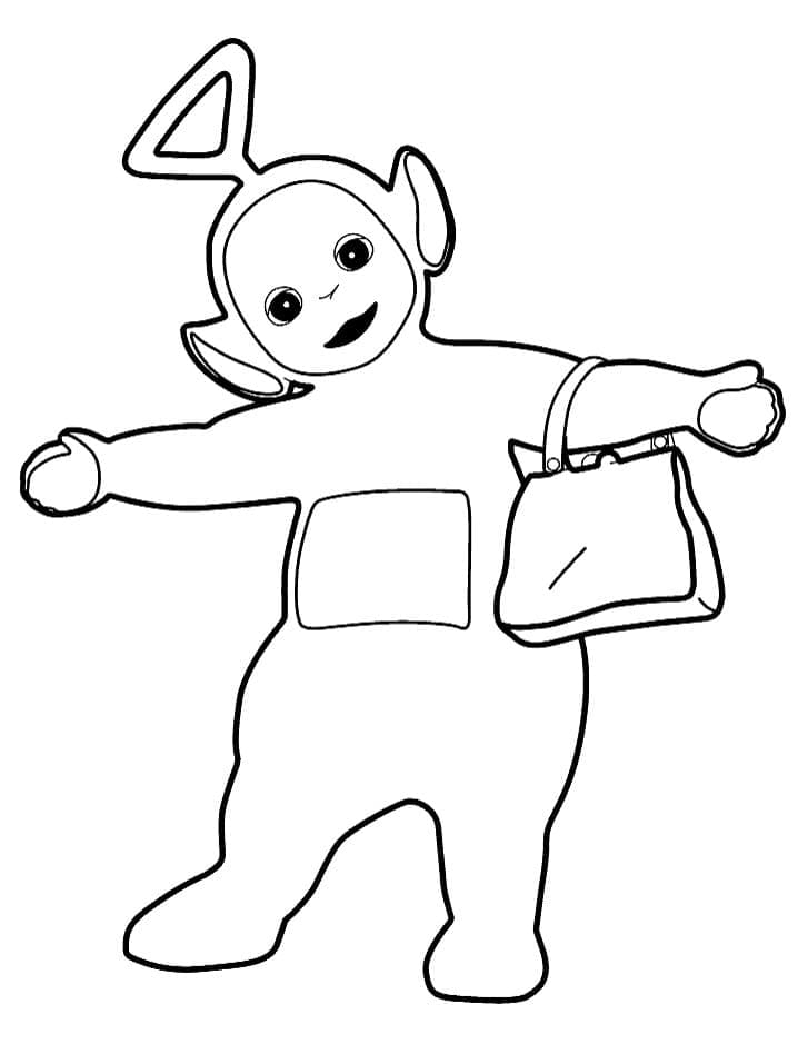 Tinky Winky Teletapeista Värityskuva