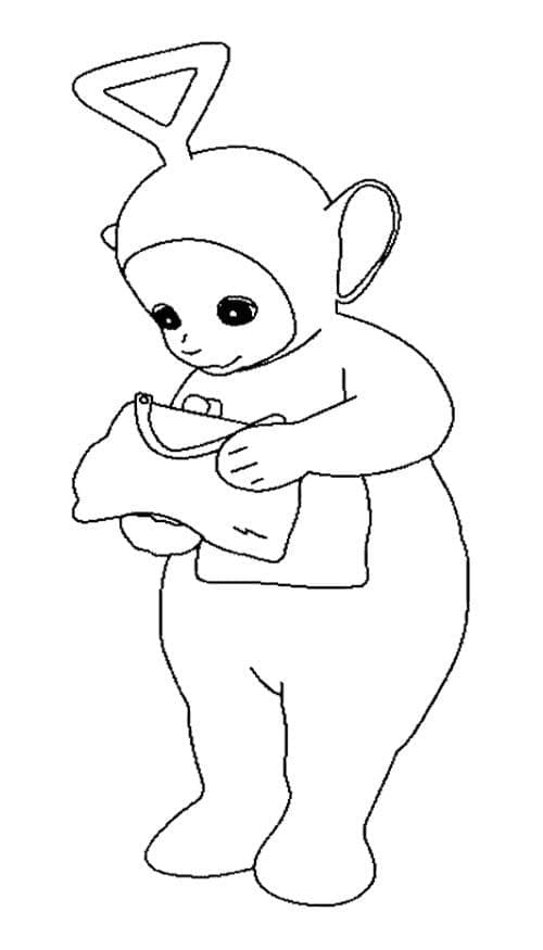 Tinky Winky Teletapit Värityskuva