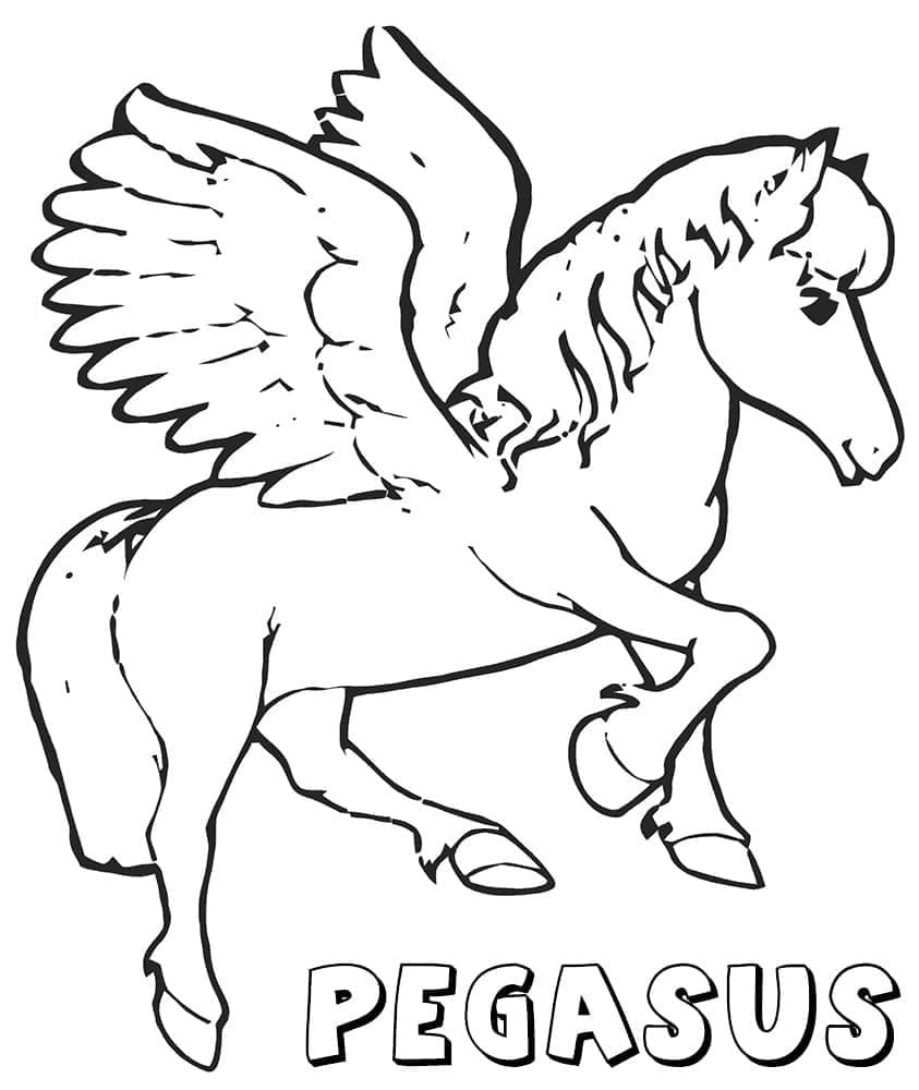 Tulosta Pegasus Värityskuva