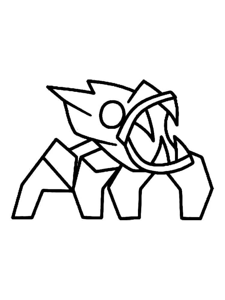 Geometry Dash Helppo Värityskuva