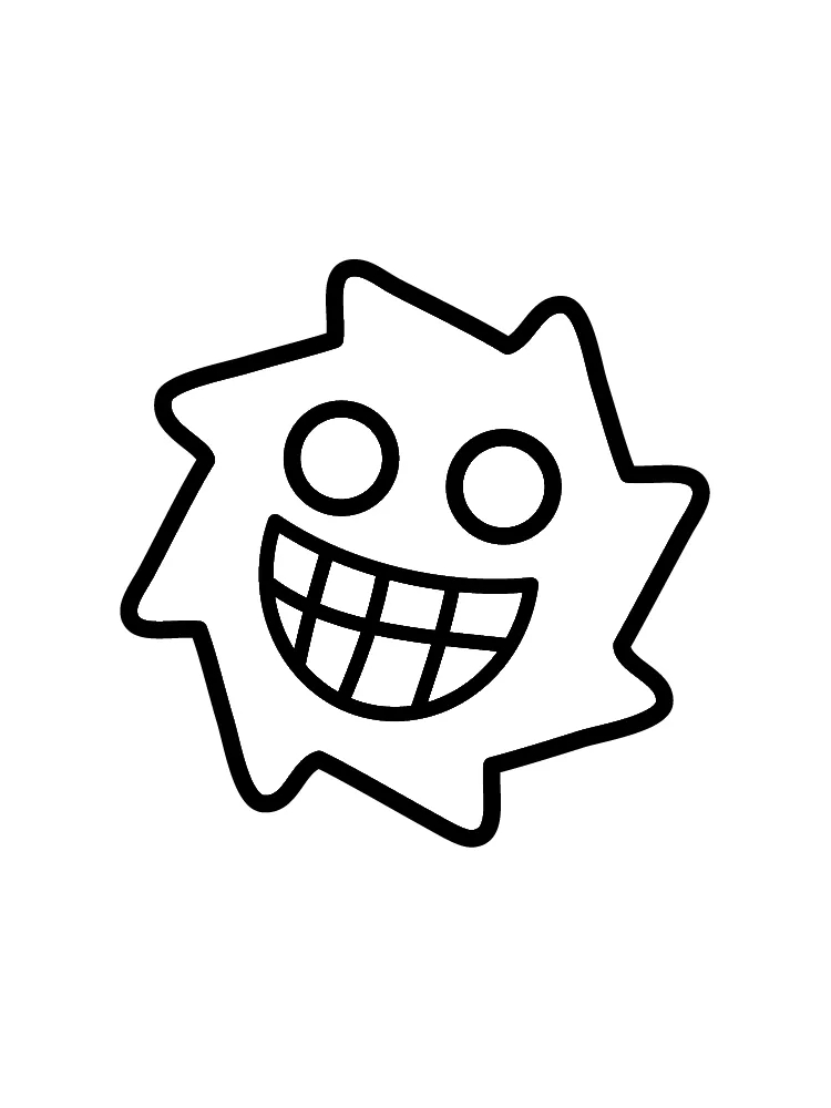 Geometry Dash Perus Värityskuva