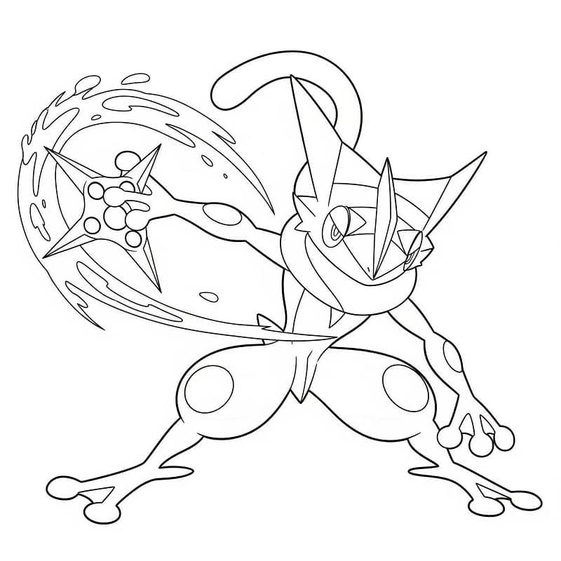 Ilmainen Greninja Värityskuva