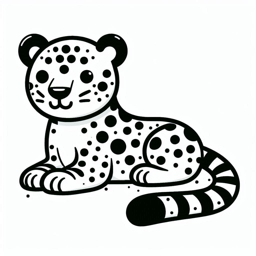 Jaguar tulostettava Värityskuva